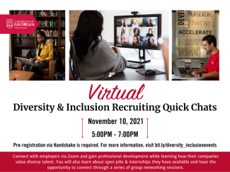 Career Center Virtual Diversity Recruiting Chats Fall 2021